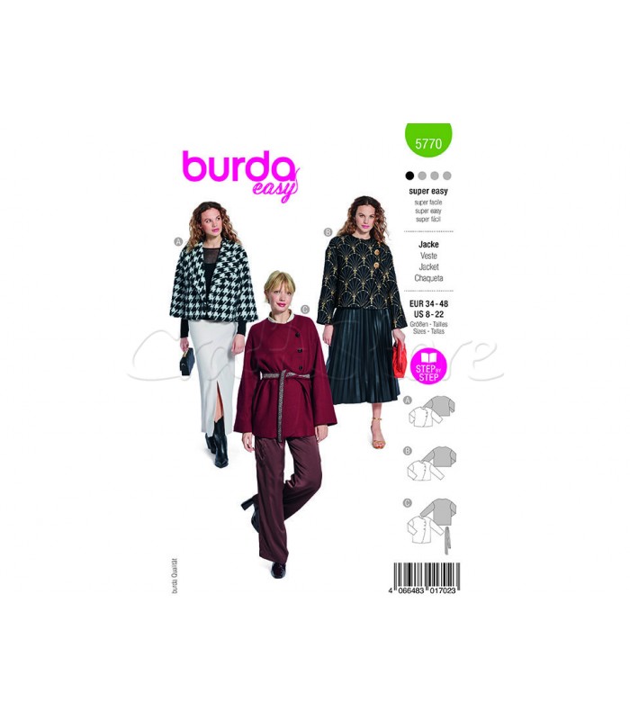 BURDA πατρόν JACKET 5770