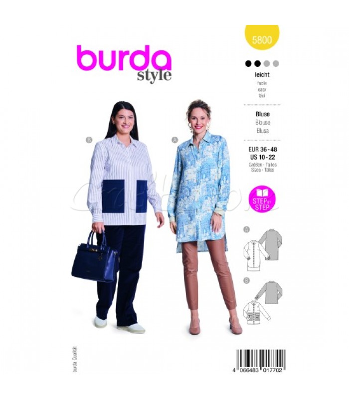 BURDA πατρόν μπλουζα 5800