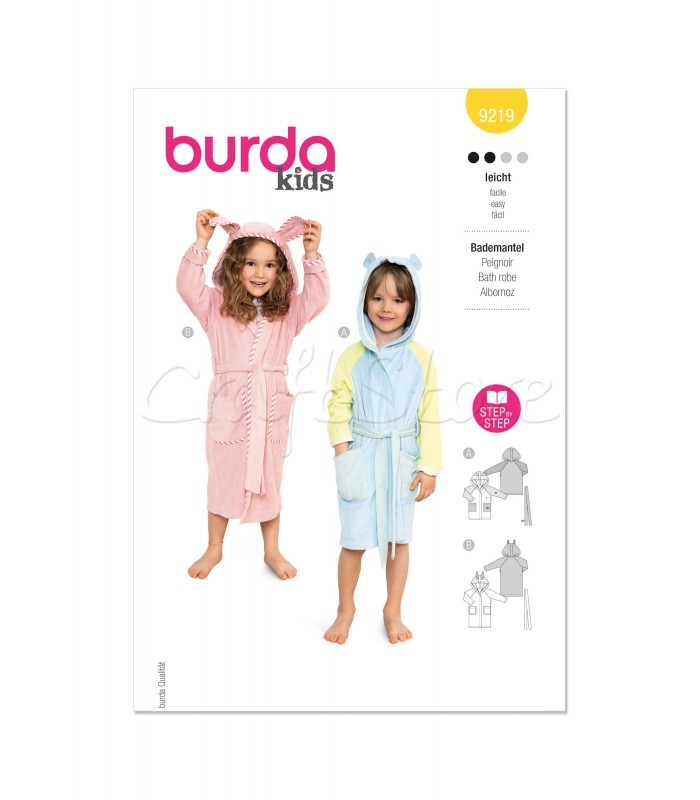 BURDA πατρόν ΜΠΟΥΡΝΟΥΖΙΑ/ BATH ROBE 9219