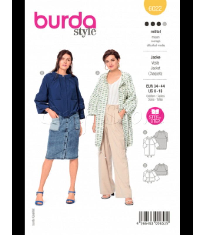 BURDA πατρον  Jachet 6022