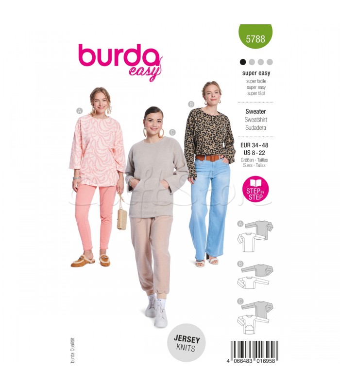 BURDA πατρόν SWEATSHIRT 5788