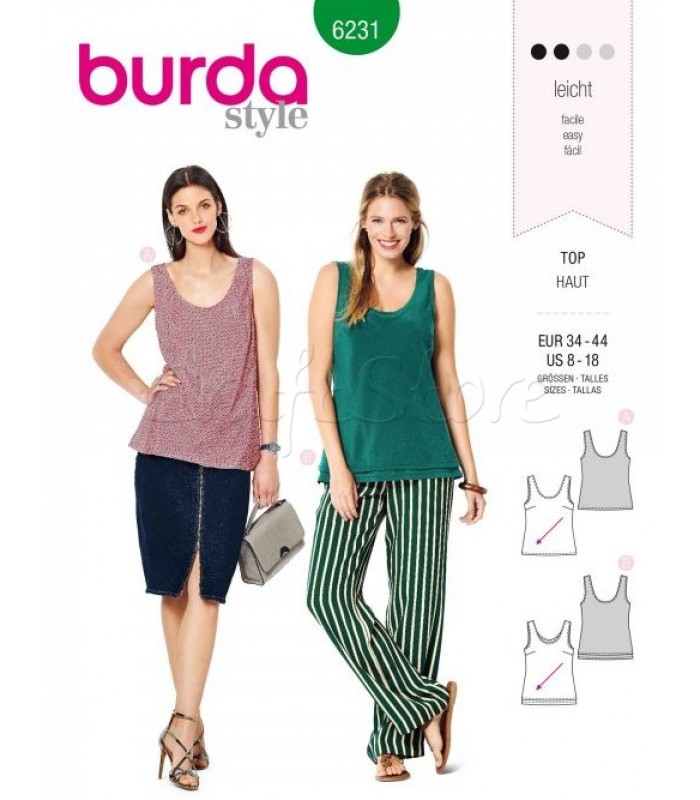 Burda Πατρόν Για Μπλούζες 6231