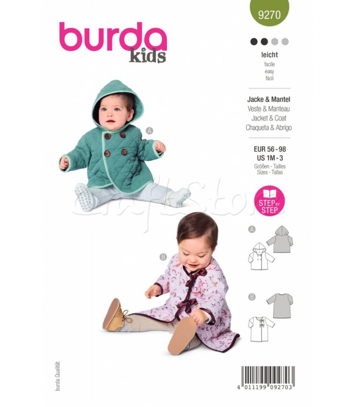 Burda Πατρόν Βρεφικά Ρούχα 9270